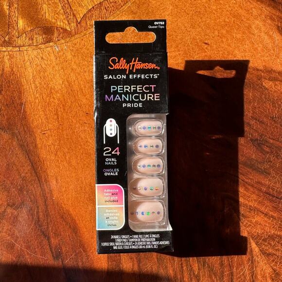 Sally Hansen Salon Effects Perfect Manicure Pride Nails Pink/Iridescent NIB - Picture 2 of 6